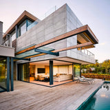 Exterior wall with lightweight concrete wall panels – FLOAT Concrete