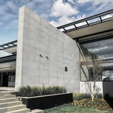 Exterior wall with precast concrete feature wall panels – FLOAT Concrete