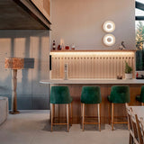 Living room lined with concrete wall panels – FLOAT Concrete