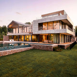 Modern home exterior clad in precast concrete wall panels – FLOAT Concrete