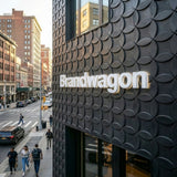 Building facade with 3d tiles in New York. - FLOAT concrete