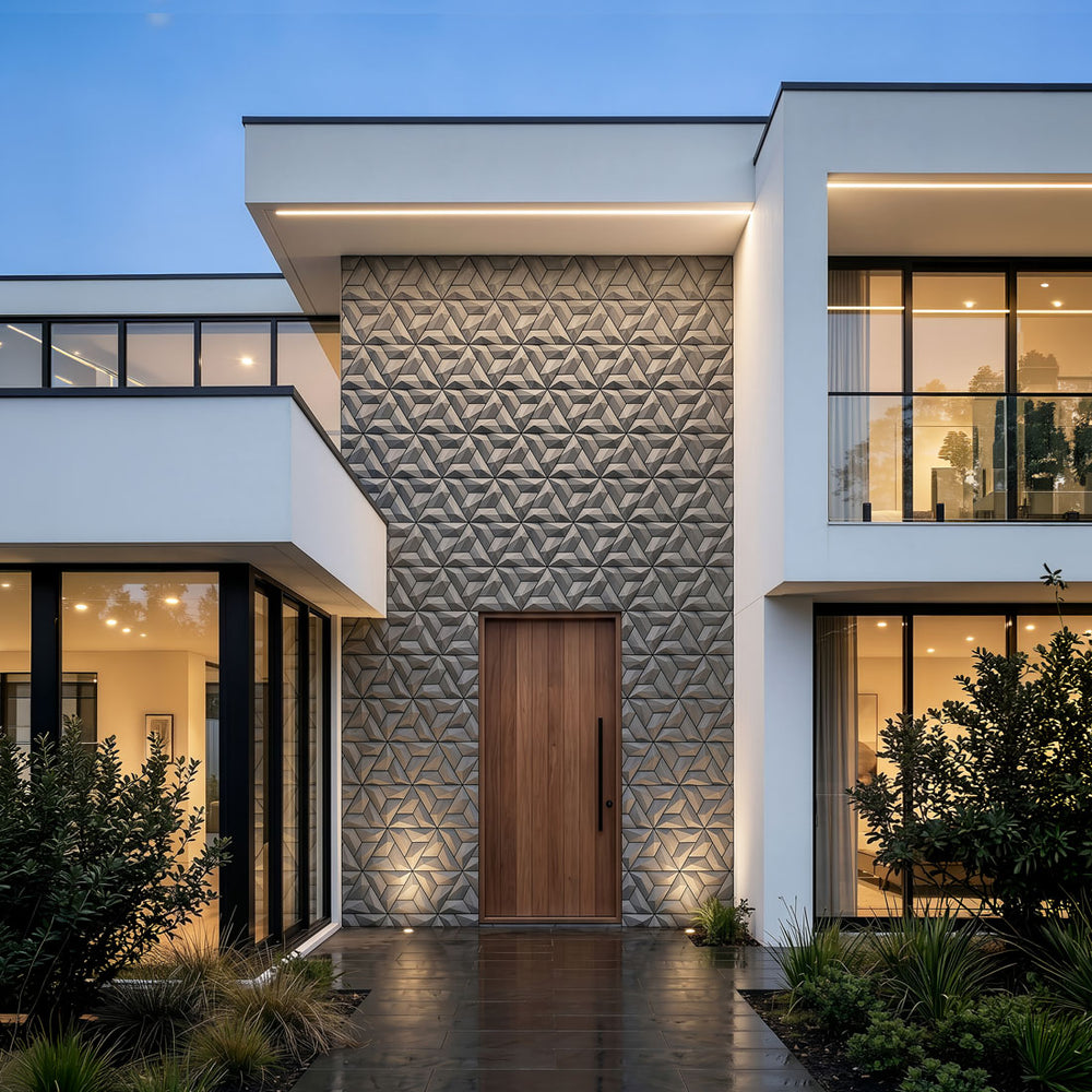 Trapezium concrete wall tiles — Tangent | FLOAT