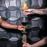 3d wall tiles as a feature wall in modern restaurant. - FLOAT Concrete