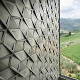 Three D wall tiles with geometric patterns for modern and dynamic interior accent walls