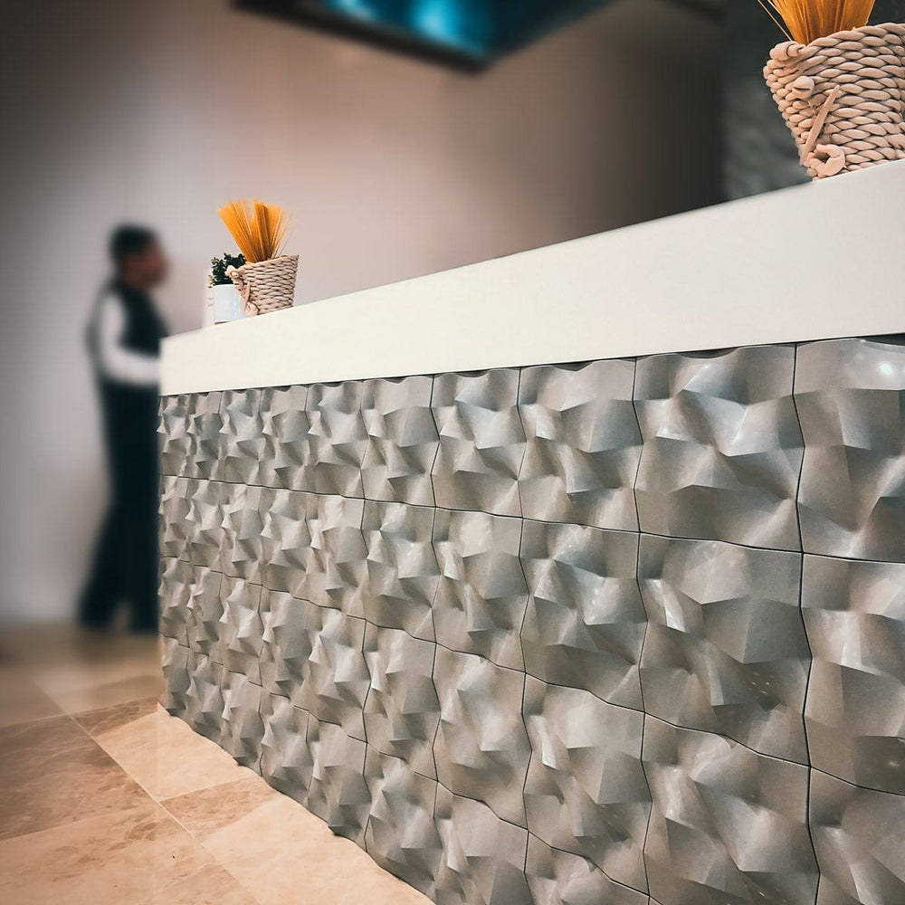 Wall tile featuring a sophisticated design for a striking feature in the airport lounge at Kuwait International Airport