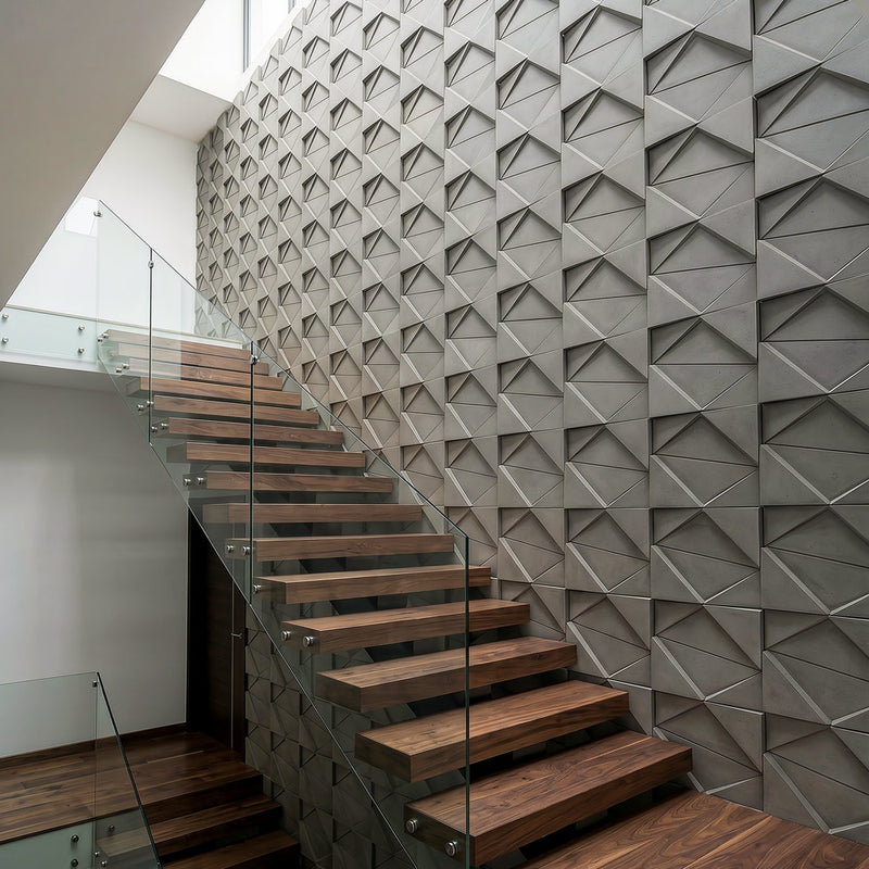 3D Wall Tiles | Lightweight Concrete ― FLOAT