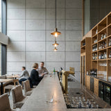 Modern bar interior with concrete wall panels - FLOAT concrete