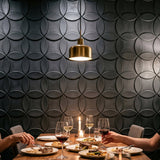 3D concrete wall tiles Adapt used as a feature wall in moody restaurant interior - FLOAT concrete