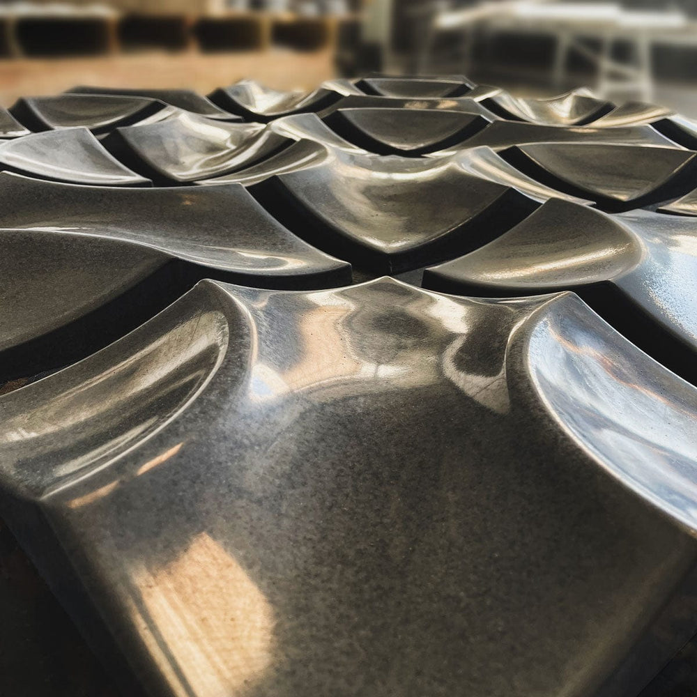 Curved concrete wall tiles — Hollow | FLOAT
