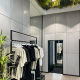 Retail fitting room with concrete feature wall panels – FLOAT Concrete