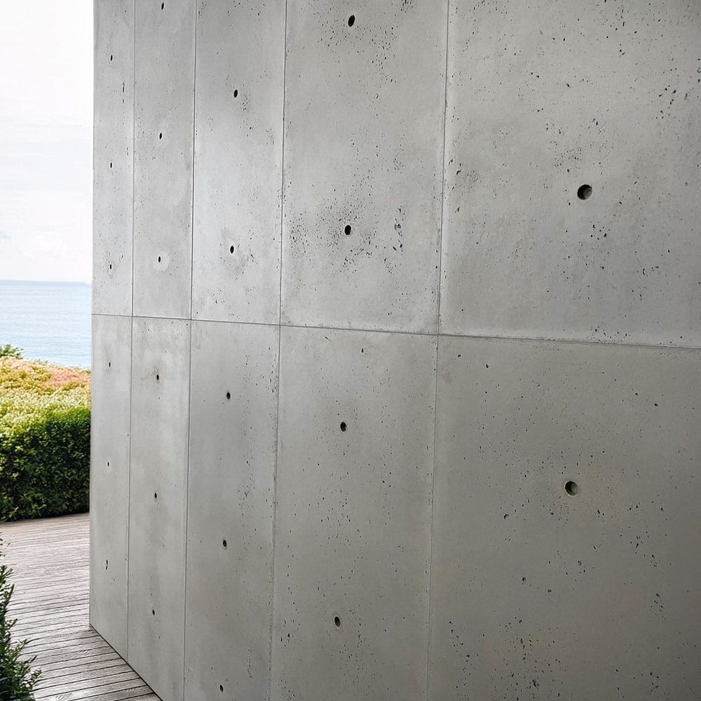 Natural textured wall cladding panels in concrete; ideal for unique and stylish interior and exterior designs