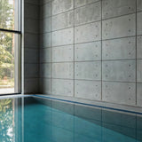Interior feature wall at pool with wall concrete panels – FLOAT Concrete