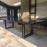 Industrial modern dining table 