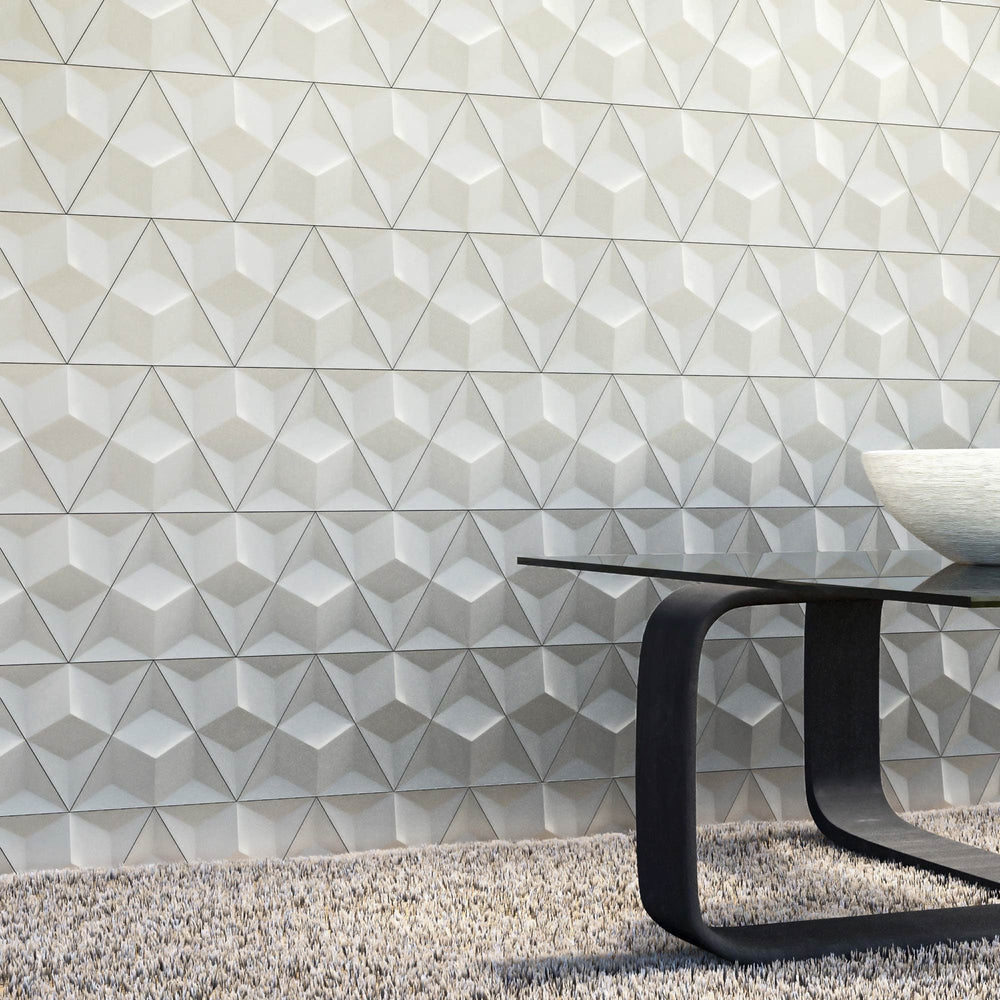 Triangular concrete wall tiles | FLOAT